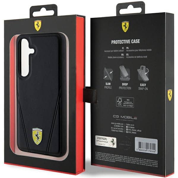 Ferrari Hot Stamp V Lines MagSafe - θήκη για Samsung Galaxy S24+ - Μαύρο - Image 8