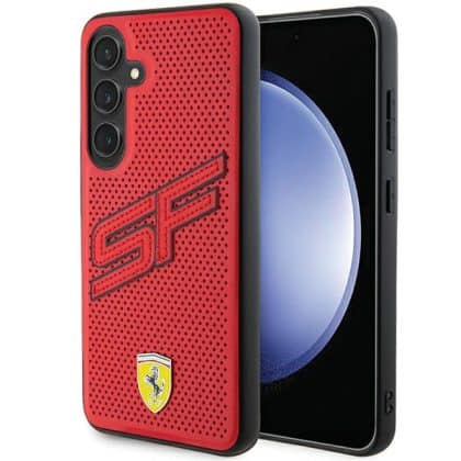 Ferrari Big SF Perforated - θήκη για Samsung Galaxy S24 - Κόκκινο