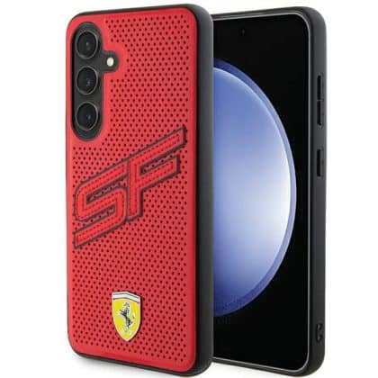 Ferrari Big SF Perforated - θήκη για Samsung Galaxy S24+ - Κόκκινο