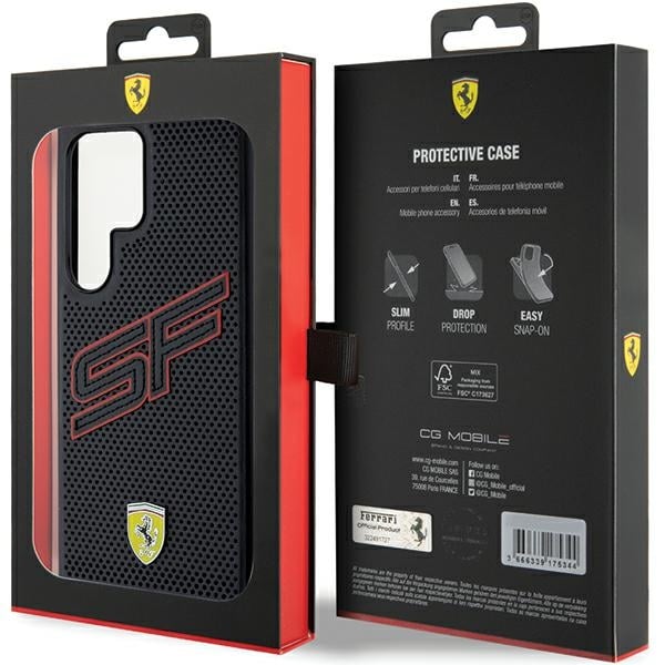 Ferrari Big SF Perforated - θήκη για Samsung Galaxy S24 Ultra - Μαύρο - Image 8