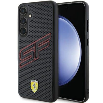 Ferrari Big SF Perforated - θήκη για Samsung Galaxy S24+ - Μαύρο