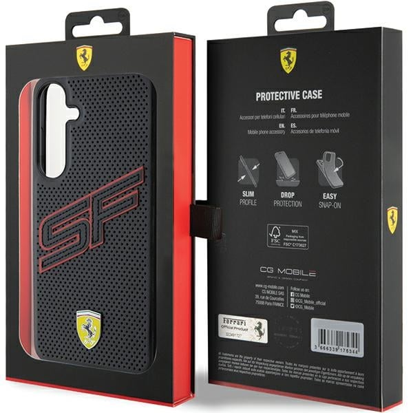 Ferrari Big SF Perforated - θήκη για Samsung Galaxy S24 - Μαύρο - Image 8