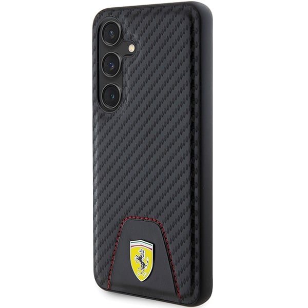 Ferrari Carbon Stitched Bottom - θήκη για Samsung Galaxy S24 - Μαύρο - Image 2