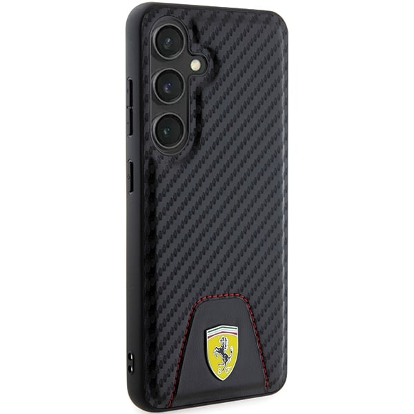 Ferrari Carbon Stitched Bottom - θήκη για Samsung Galaxy S24 - Μαύρο - Image 4