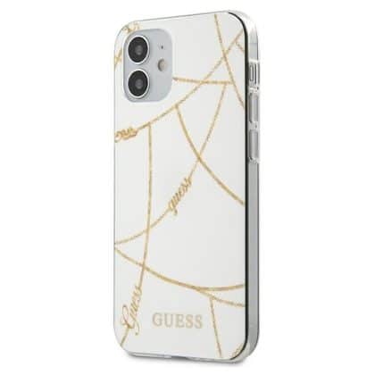 Guess Chain Collection - θήκη για Apple iPhone 12 mini - Λευκό