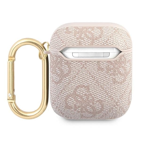 Guess GUA24GSMP Θήκη για AirPods 1/2 ροζ 4G Script Metal Collection - Image 2