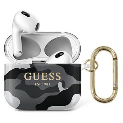 Guess GUA3UCAMG AirPods 3 cover μαύρο/black Camo Collection