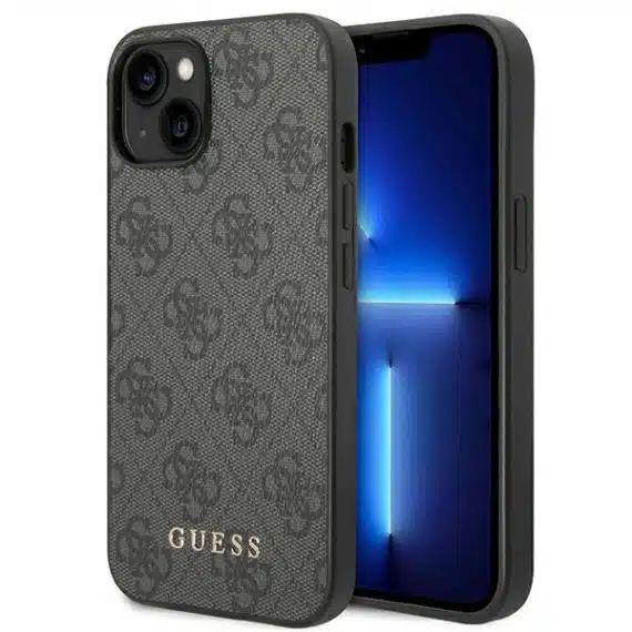 Guess Metal Gold Logo - Apple iPhone 14 - Γκρι