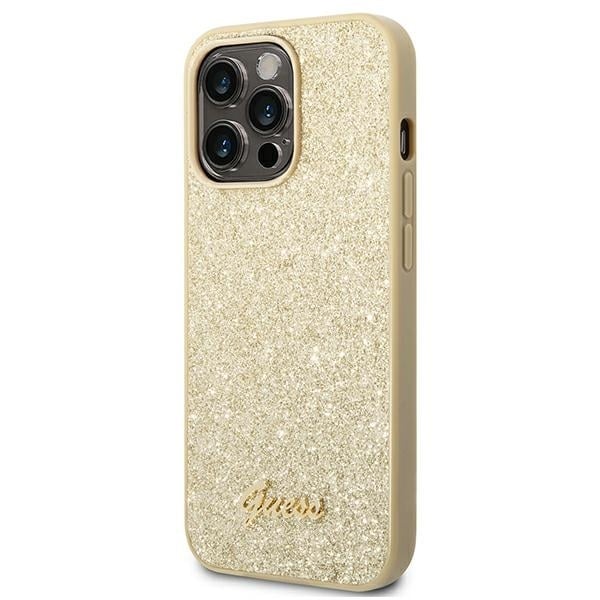 Guess Glitter Script - θήκη για Apple iPhone 14 Pro - Χρυσό - Image 2