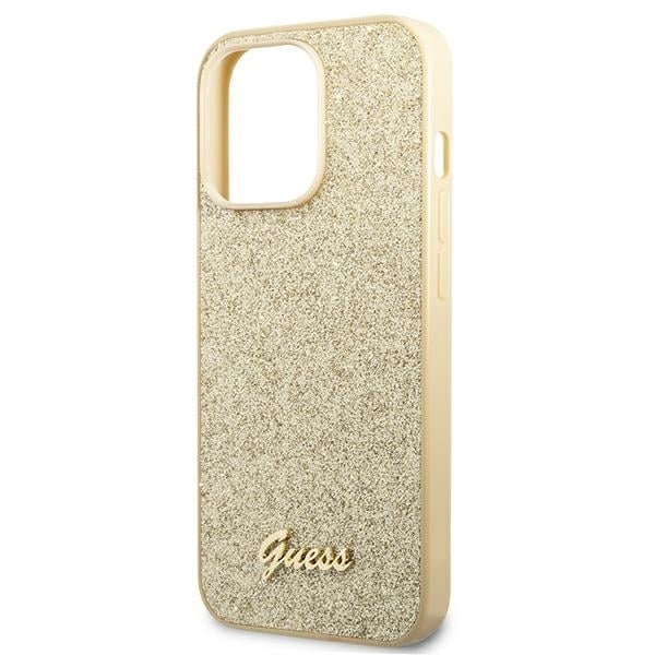 Guess Glitter Script - θήκη για Apple iPhone 14 Pro - Χρυσό - Image 6