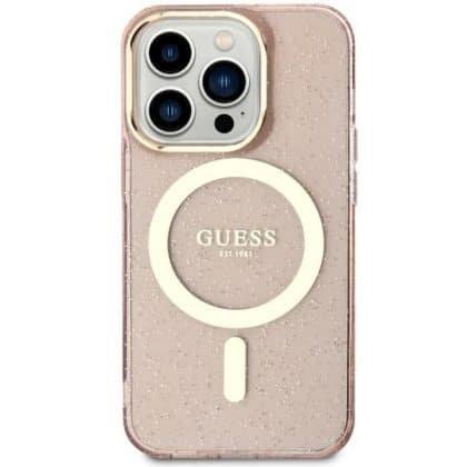Guess Glitter - θήκη για Apple iPhone 11 - Ροζ