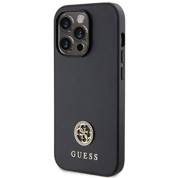 Guess Strass Metal Logo - θήκη για Apple iPhone 15 Pro - Μαύρο - Image 2