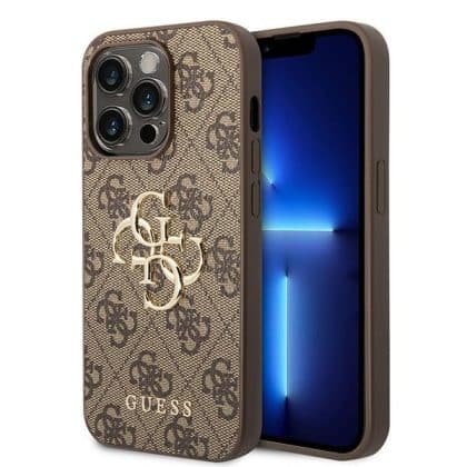 Guess 4G Big Metal Logo - θήκη για Apple iPhone 15 Pro - Καφέ