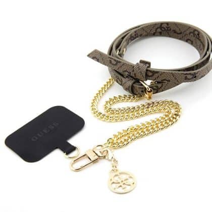 Guess GUOUC4MG4EW Universal CBDY strap καφέ/brown 4G Chain