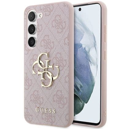 Guess Big Metal Logo - θήκη για Samsung Galaxy S24 - Ροζ