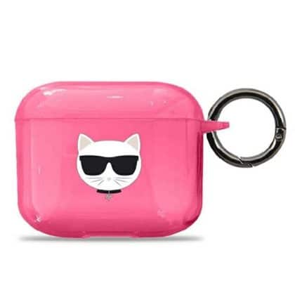 Karl Lagerfeld KLA3UCHFP κάλυμμα για AirPods 3 ροζ Choupette