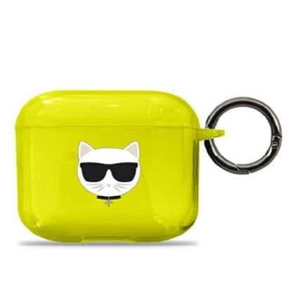 Karl Lagerfeld KLA3UCHFY κάλυμμα για AirPods 3 Choupette κίτρινο