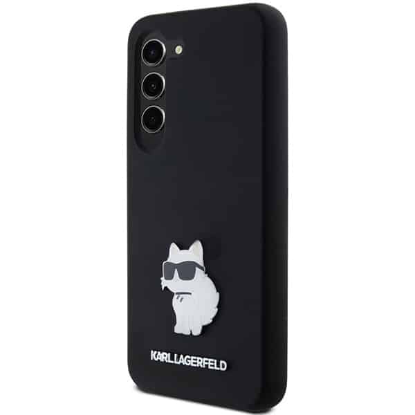 Karl Lagerfeld Silicone Choupette Metal Pin - Samsung Galaxy S24 - Μαύρο - Image 2