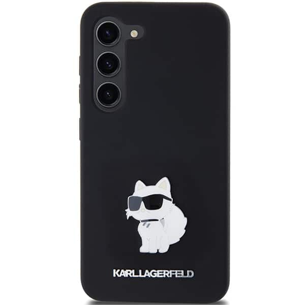 Karl Lagerfeld Silicone Choupette Metal Pin - Samsung Galaxy S24 - Μαύρο - Image 3