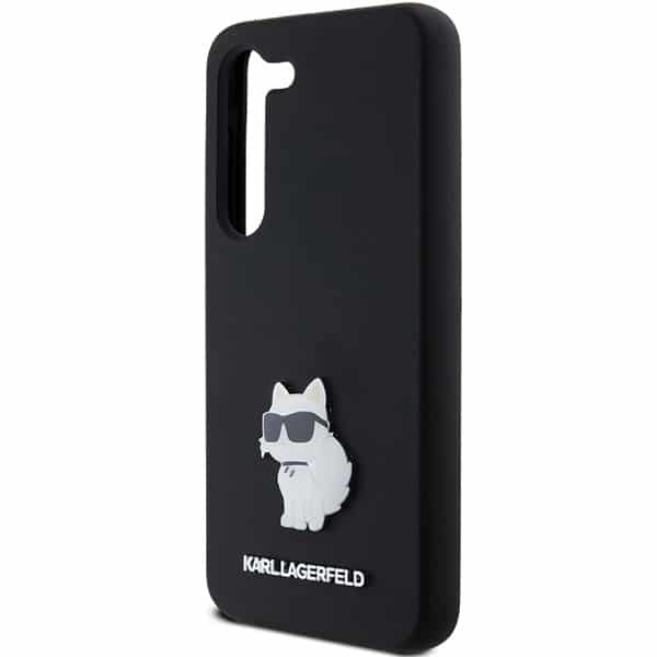 Karl Lagerfeld Silicone Choupette Metal Pin - Samsung Galaxy S24 - Μαύρο - Image 6