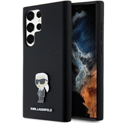 Karl Lagerfeld Silicone Ikonik - θήκη για Samsung Galaxy S24 Ultra - Μαύρο