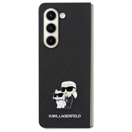 Karl Lagerfeld Saffiano Karl & Choupette Pin - θήκη για Samsung Galaxy A35 - Μαύρο