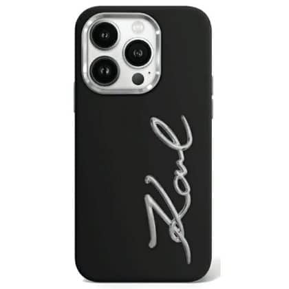 Karl Lagerfeld Silicone - θήκη για Apple iPhone 15 Pro - Μαύρο