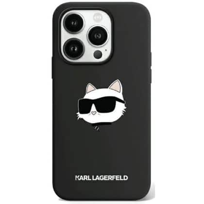 Karl Lagerfeld Silicone Choupette - θήκη για Apple iPhone 15 Pro - Μαύρο
