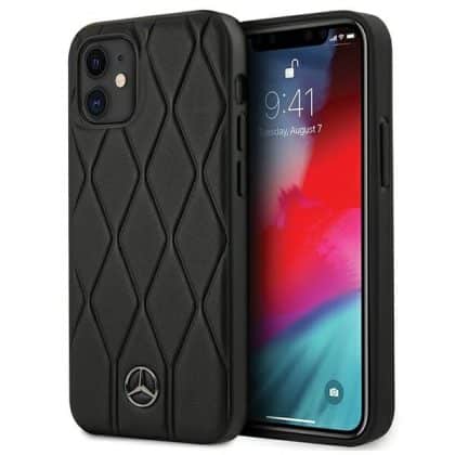 Mercedes Wave Line - θήκη για Apple iPhone 12 mini - Μαύρο
