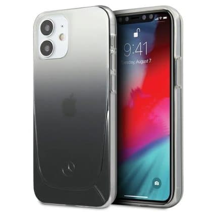 Mercedes Transparent Line - θήκη για Apple iPhone 12 mini - Μαύρο