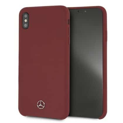 Mercedes Silicone Line - θήκη για Apple iPhone XS Max - Κόκκινο