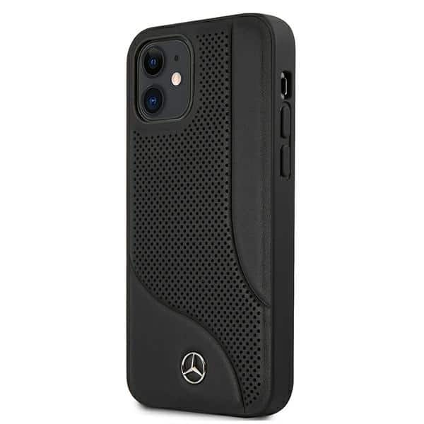 Mercedes Leather Perforated Area - θήκη για Apple iPhone 12 mini - Μαύρο - Image 2