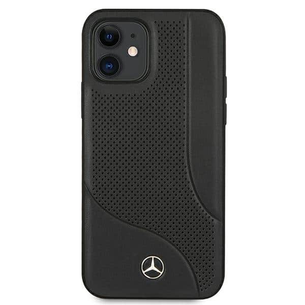 Mercedes Leather Perforated Area - θήκη για Apple iPhone 12 mini - Μαύρο - Image 3