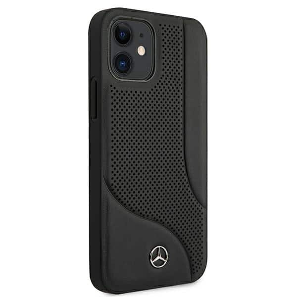 Mercedes Leather Perforated Area - θήκη για Apple iPhone 12 mini - Μαύρο - Image 4