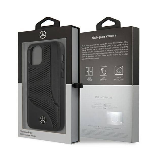 Mercedes Leather Perforated Area - θήκη για Apple iPhone 12 mini - Μαύρο - Image 8