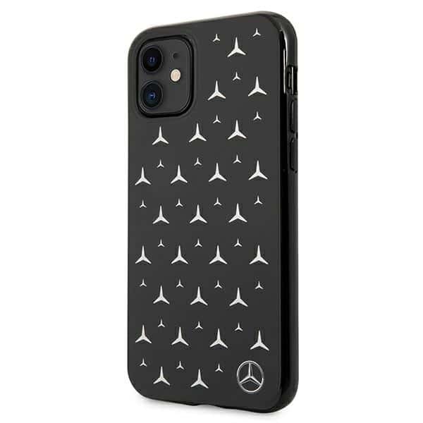 Mercedes Silver Stars Pattern - θήκη για Apple iPhone 11 - Μαύρο - Image 2