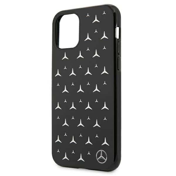 Mercedes Silver Stars Pattern - θήκη για Apple iPhone 11 - Μαύρο - Image 3