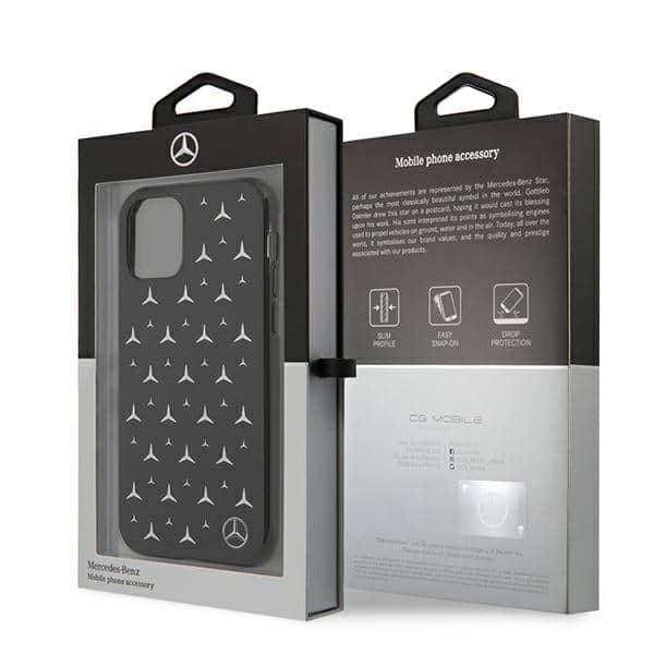 Mercedes Silver Stars Pattern - θήκη για Apple iPhone 11 - Μαύρο - Image 7