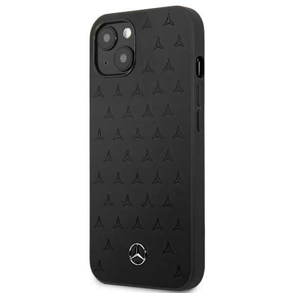 Mercedes Leather Stars Pattern - θήκη για Apple iPhone 13 mini - Μαύρο - Image 2