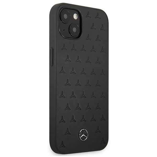 Mercedes Leather Stars Pattern - θήκη για Apple iPhone 13 mini - Μαύρο - Image 4