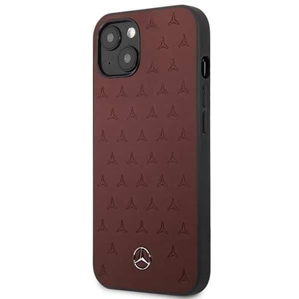Mercedes Leather Stars Pattern - θήκη για Apple iPhone 13 mini - Κόκκινο - Image 2