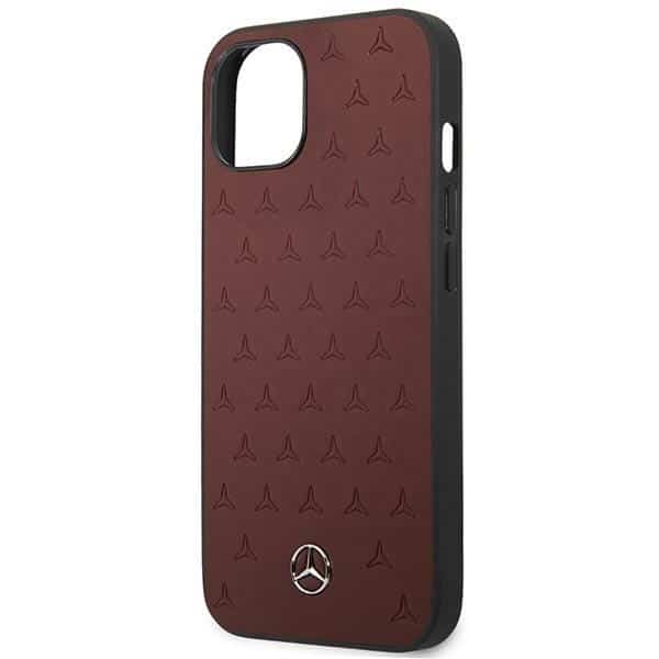 Mercedes Leather Stars Pattern - θήκη για Apple iPhone 13 mini - Κόκκινο - Image 6