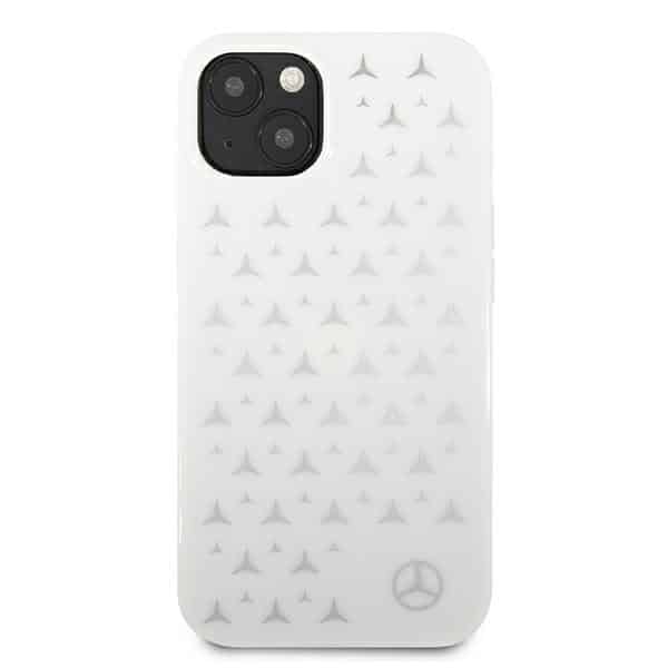 Mercedes Silver Stars Pattern - θήκη για Apple iPhone 13 mini - Λευκό - Image 3