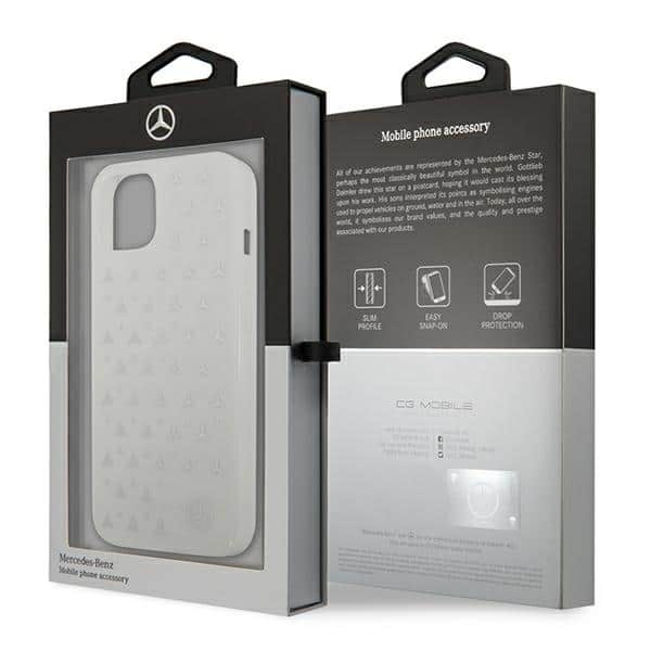 Mercedes Silver Stars Pattern - θήκη για Apple iPhone 13 mini - Λευκό - Image 8