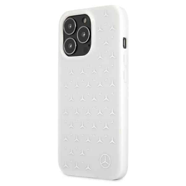 Mercedes Silver Stars Pattern - θήκη για Apple iPhone 13 Pro / - Λευκό - Image 2