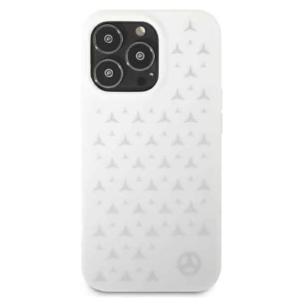 Mercedes Silver Stars Pattern - θήκη για Apple iPhone 13 Pro / - Λευκό - Image 3