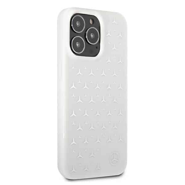 Mercedes Silver Stars Pattern - θήκη για Apple iPhone 13 Pro Max - Λευκό - Image 4