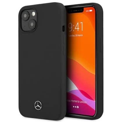 Mercedes Silicone Line - θήκη για Apple iPhone 13 mini - Μαύρο