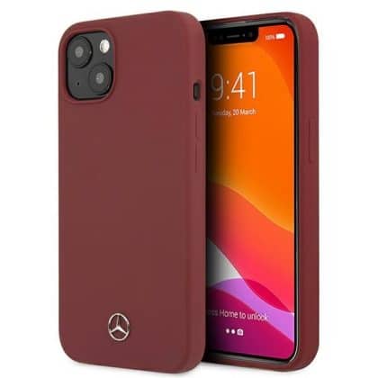 Mercedes Silicone Line - θήκη για Apple iPhone 13 mini - Κόκκινο