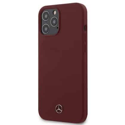 Mercedes Silicone Line - θήκη για Apple iPhone 12 Pro Max - Κόκκινο